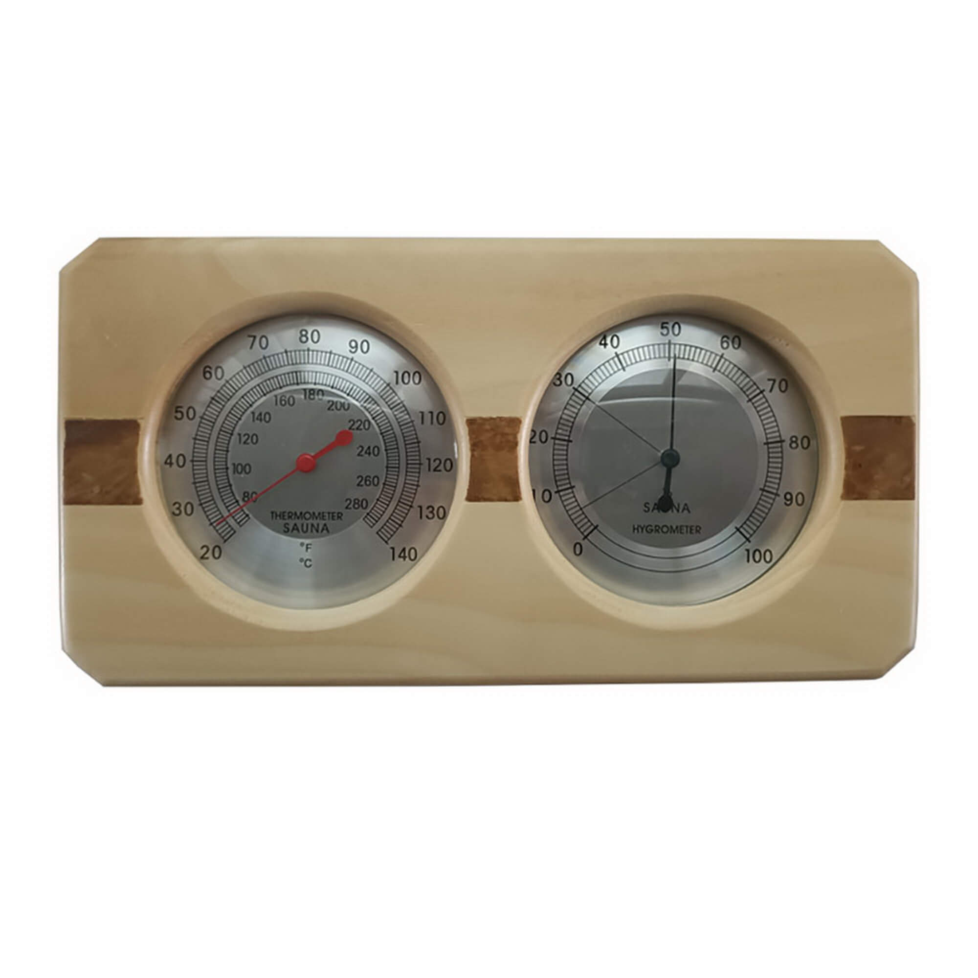 Xmatch Thermometer and Hygrometer Sauna Room 2 in 1 Indoor Humidity Temperature Measurement Sauna Home