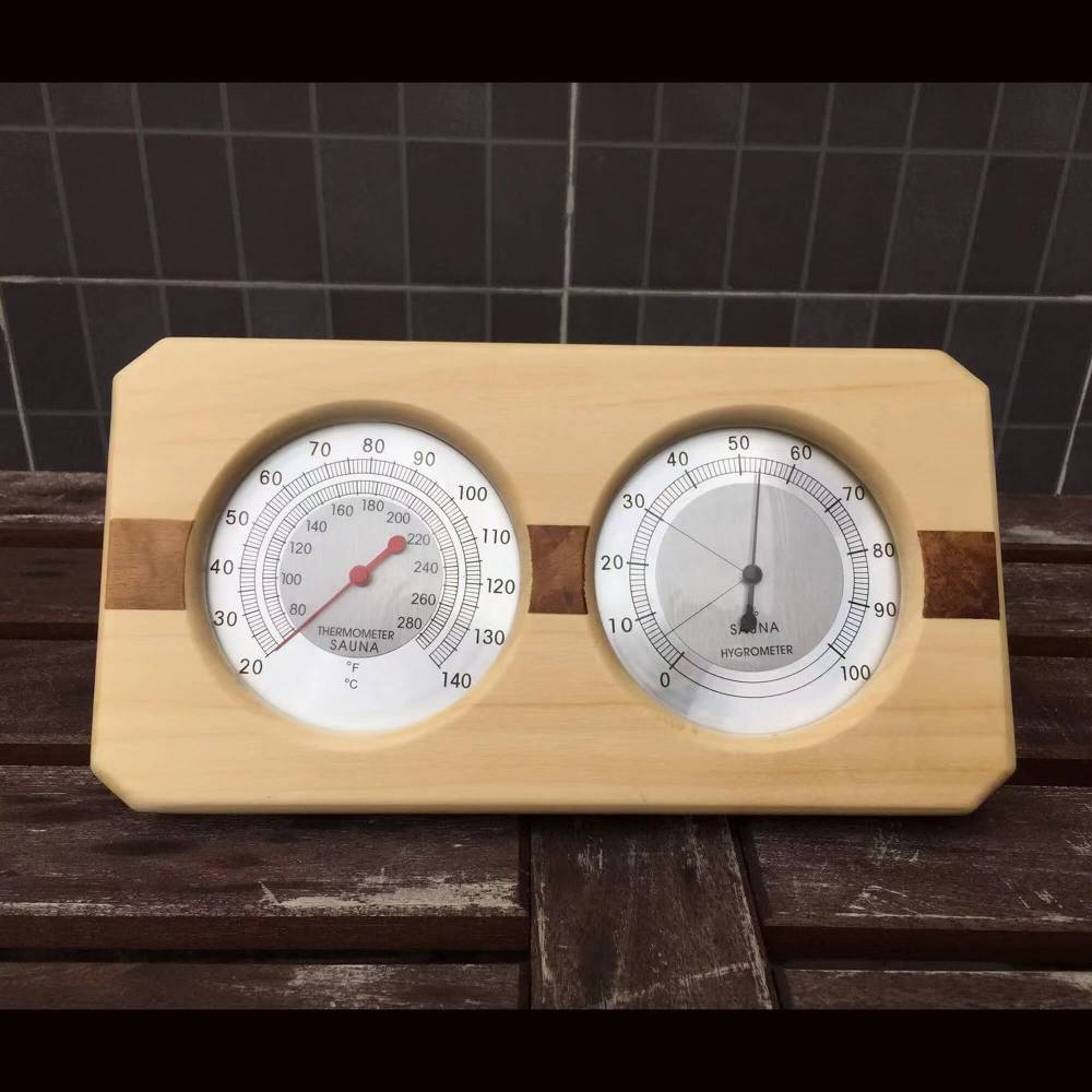 Xmatch Thermometer and Hygrometer Sauna Room 2 in 1 Indoor Humidity Temperature Measurement Sauna Home