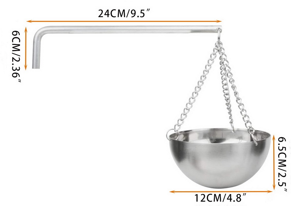 Xmatch Sauna Oil Bowl Saunas Aromatherapy Oil Cup Holder Hanging for Essential Oil Fragrance Diffuser Bowl for Sauna and Spa Room