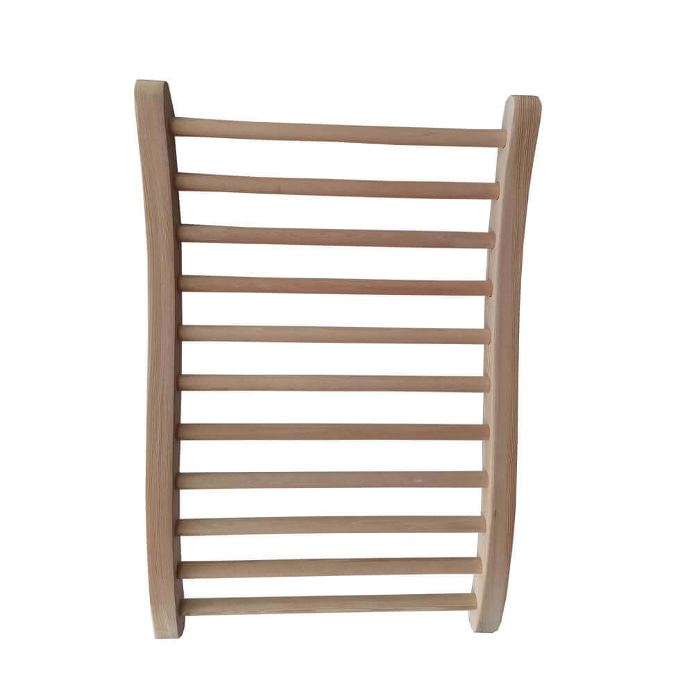 Xmatch Sauna Backrest, Natural Wood Hemlock, No Stains, Non-Toxic, 20.47"(W) x 12.99"(D) x 2.56"(H)