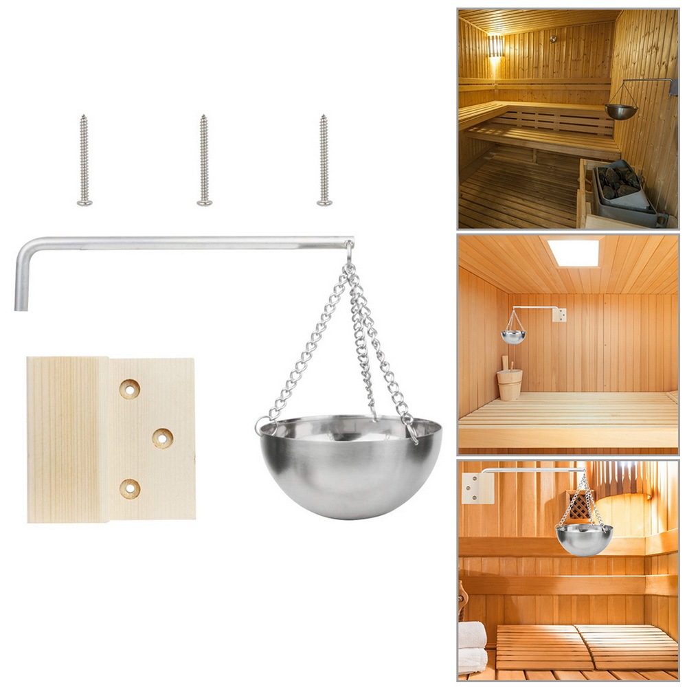 Xmatch Sauna Oil Bowl Saunas Aromatherapy Oil Cup Holder Hanging for Essential Oil Fragrance Diffuser Bowl for Sauna and Spa Room