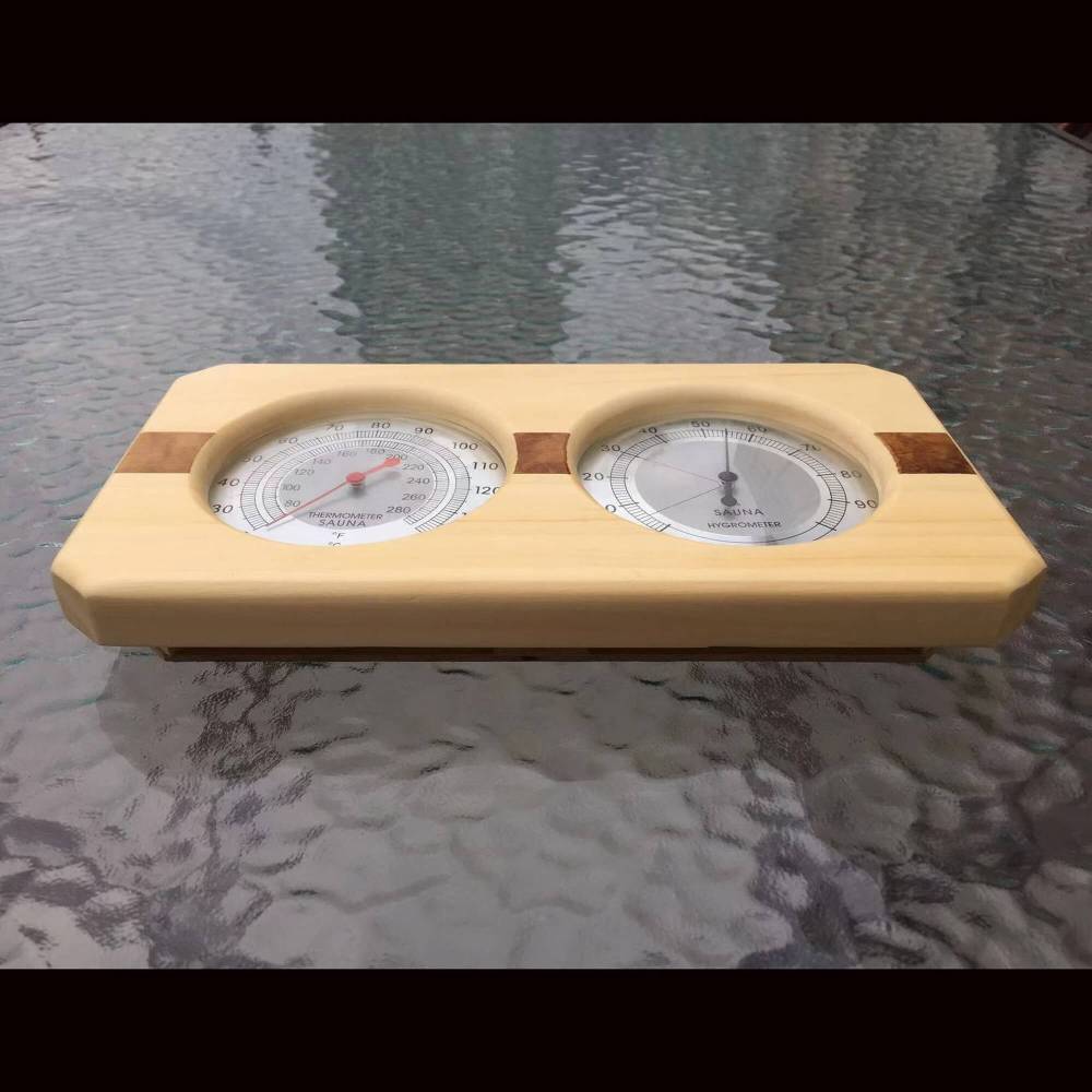 Xmatch Thermometer and Hygrometer Sauna Room 2 in 1 Indoor Humidity Temperature Measurement Sauna Home