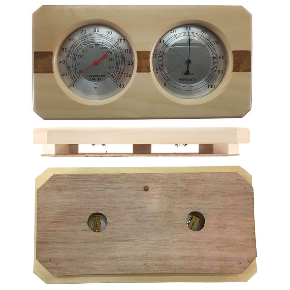 Xmatch Thermometer and Hygrometer Sauna Room 2 in 1 Indoor Humidity Temperature Measurement Sauna Home