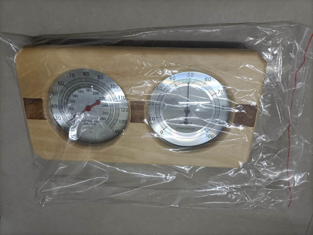 Xmatch Thermometer and Hygrometer Sauna Room 2 in 1 Indoor Humidity Temperature Measurement Sauna Home