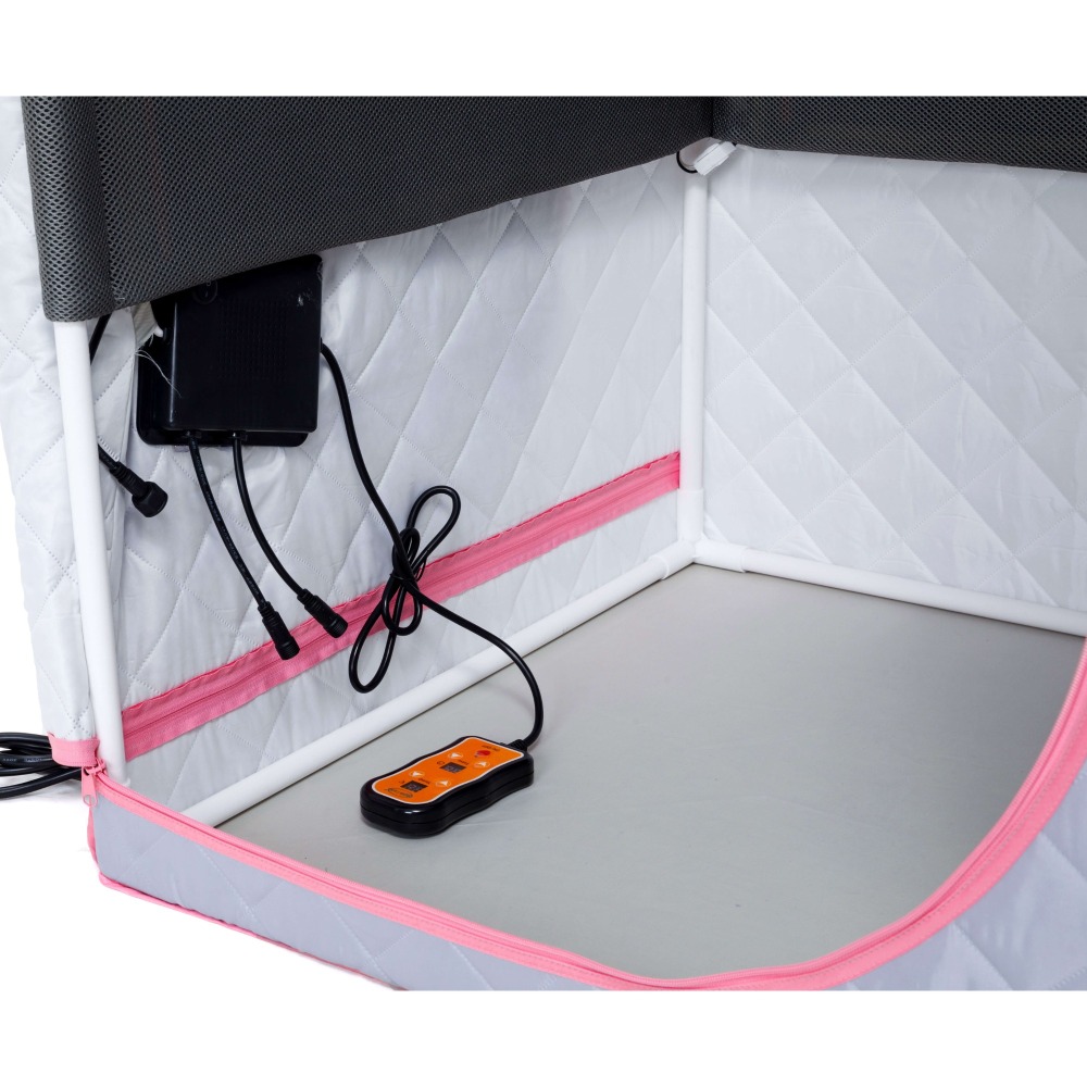 Xmatch Portable Far Infrared Sauna Tent, Full Size 700W, Max 60 Min Session Wire Controller (Infrared/Gray)