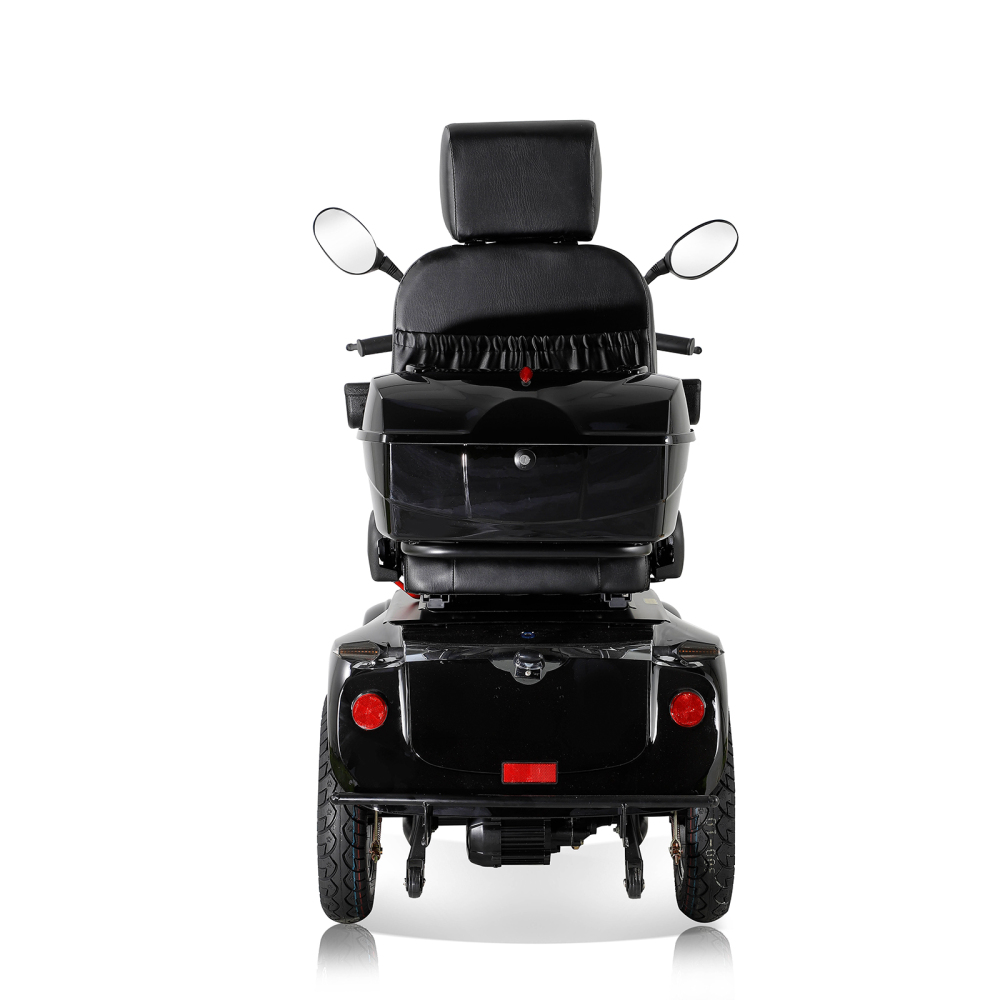 Mobility Scooters for Seniors & Adults, Heavy Duty 4-Wheel 3 Speed Medical Electric Powered Wheelchair Device 800W All Terrain, Elderly Rear Lockbox Adjustable Seat