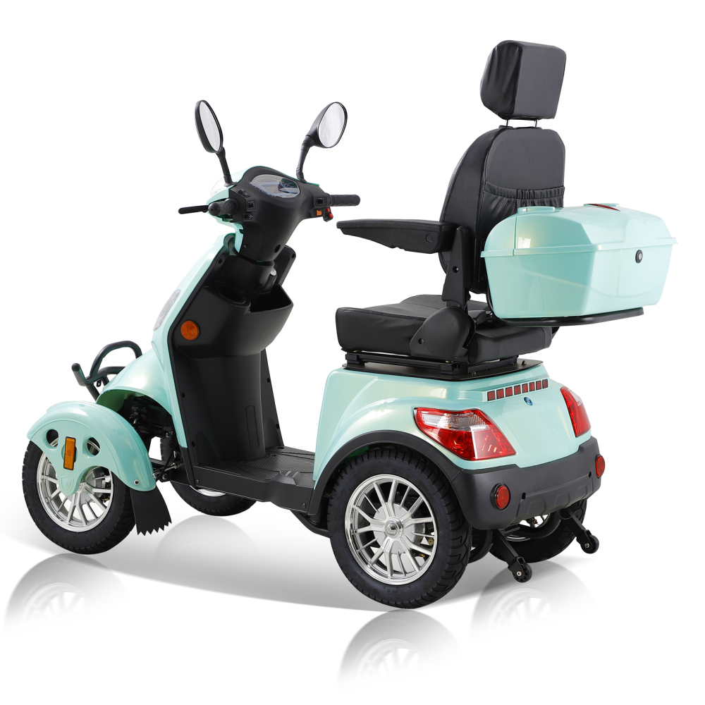 Xmatch Mobility Scooters for Adults & Seniors, Heavy Duty 4-Wheels 3 Speed Electric Powered Device 800W Elderly Scooters 550 lbs Capacity w/Rear Lockbox & Adjustable Seat