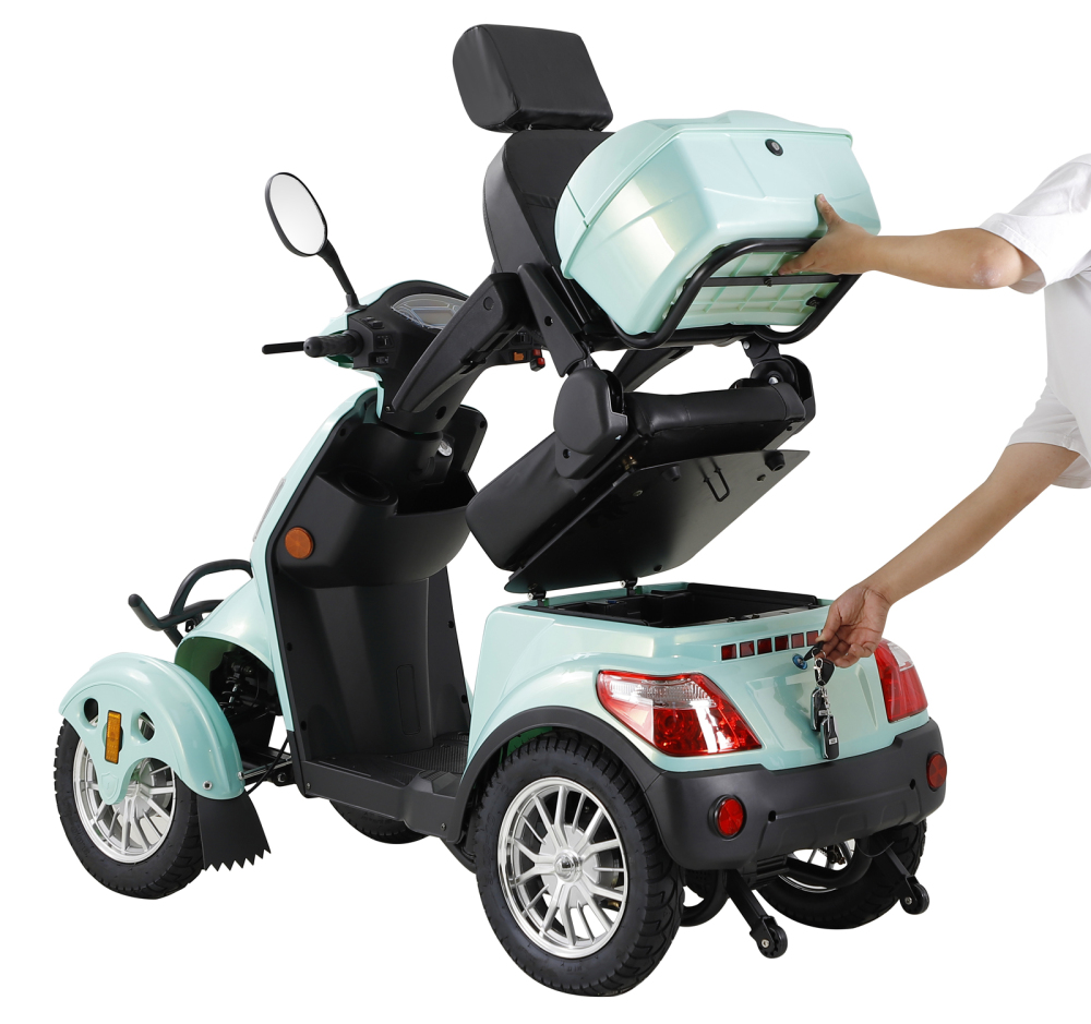 Xmatch Mobility Scooters for Adults & Seniors, Heavy Duty 4-Wheels 3 Speed Electric Powered Device 800W Elderly Scooters 550 lbs Capacity w/Rear Lockbox & Adjustable Seat