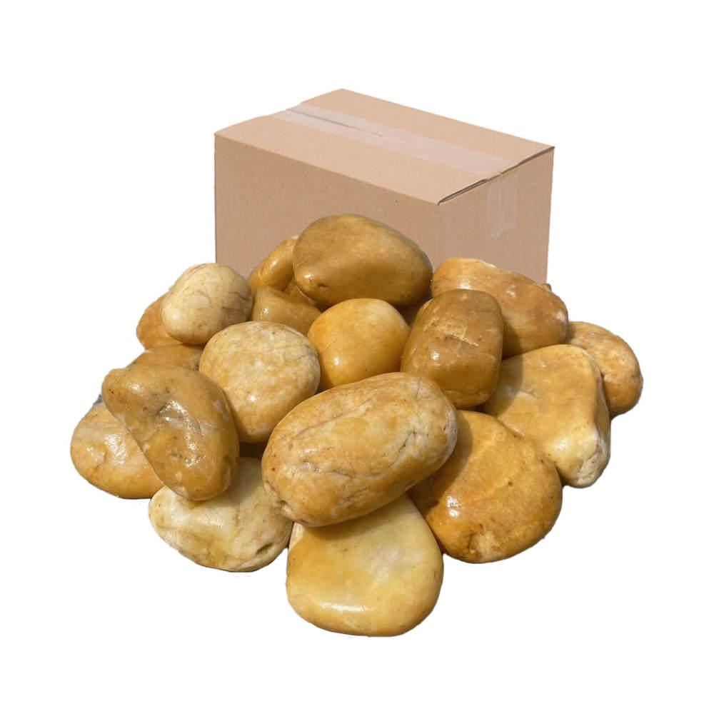 Xmatch Non Explosion Sauna Stones 22 Lbs Selected Nature Pebble Stones, Sauna Rocks for Sauna Heater and Stove, Sauna Accessory