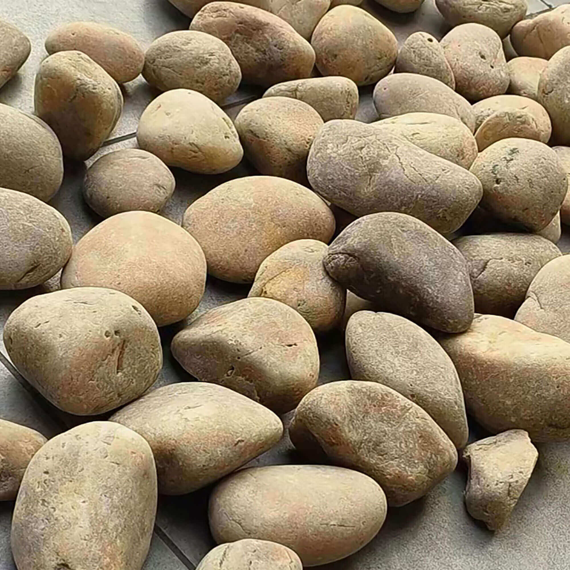 Xmatch Non Explosion Sauna Stones 22 Lbs Selected Nature Pebble Stones, Sauna Rocks for Sauna Heater and Stove, Sauna Accessory