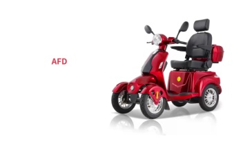Mobility Scooters for Seniors & Adults, Heavy Duty 4-Wheel 3 Speed Medical Electric Powered Wheelchair Device 800W All Terrain, Elderly Rear Lockbox Adjustable Seat