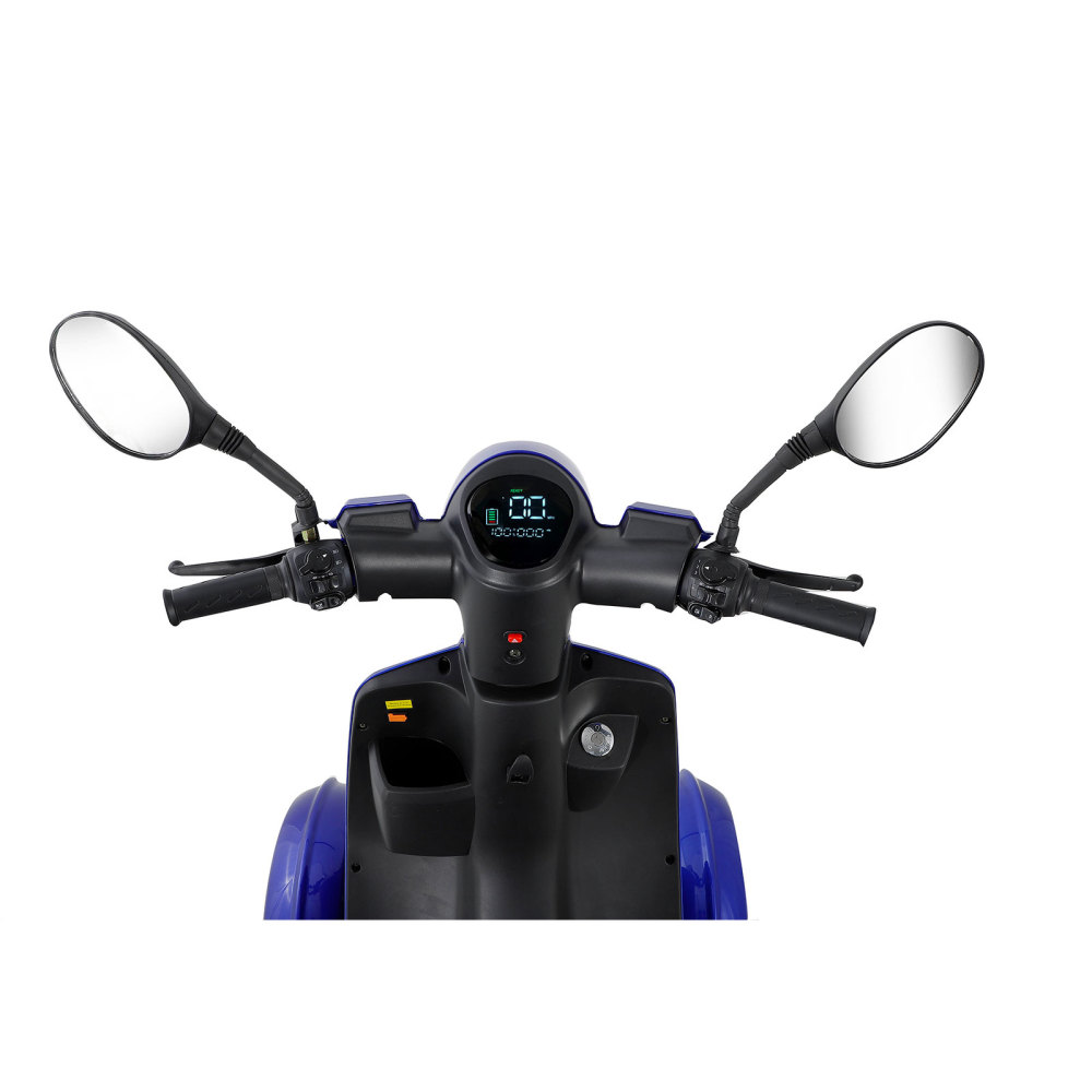 Mobility Scooter for Seniors & Adults, Heavy Duty 4-Wheel 3 Speed Medical Electric Powered Wheelchair Device 800W All Terrain, Elderly Rear Lockbox Adjustable Seat