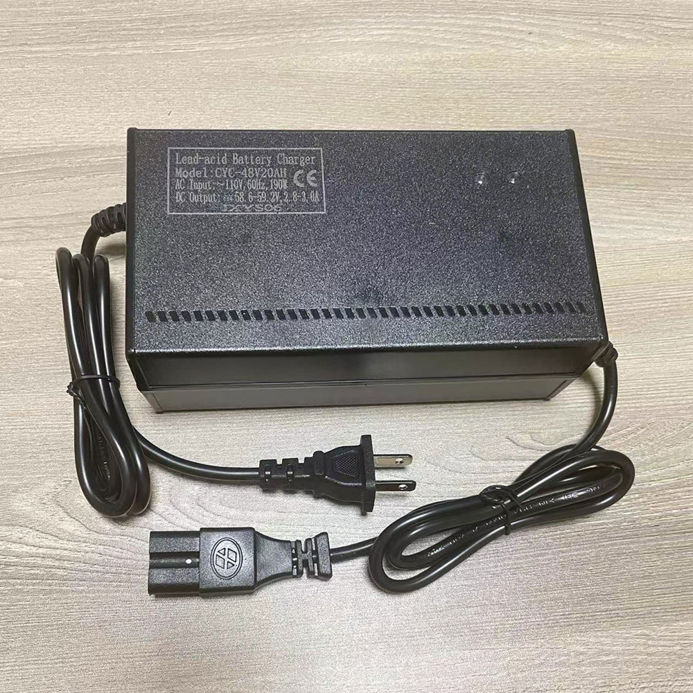 48V20AH Battery Charger, Quick Charger Lead-acid Battery Charger Input Voltage AC110V