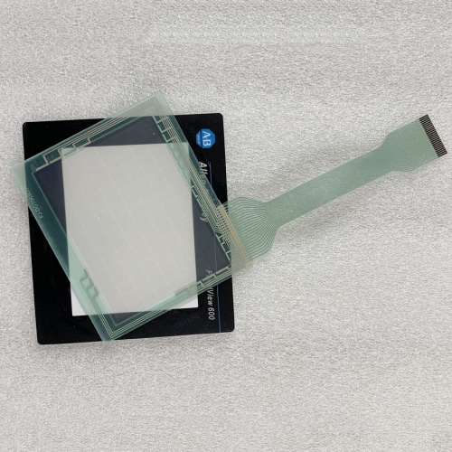 Touch screen glass with Protective film 133*114mm for Panelview 600 2711-T6C20L1