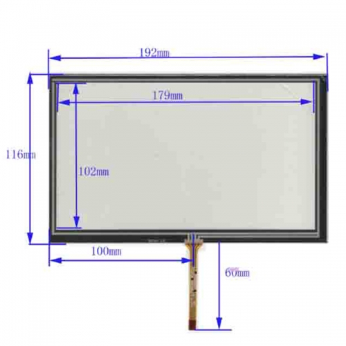 New 8" 192*116mm Car DVD navigation GPS Touch Screen Panel