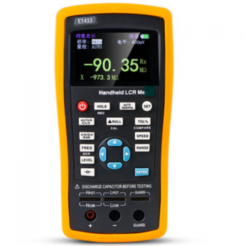 ET433 100KHZ Multifunction Handheld LCR Digital Bridge Meter High Precision Capacitance Inductance Resistance Meter