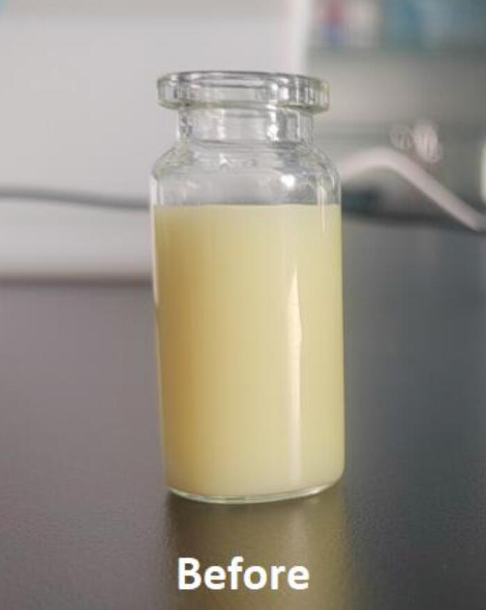 crude emulsion Before Homogenization