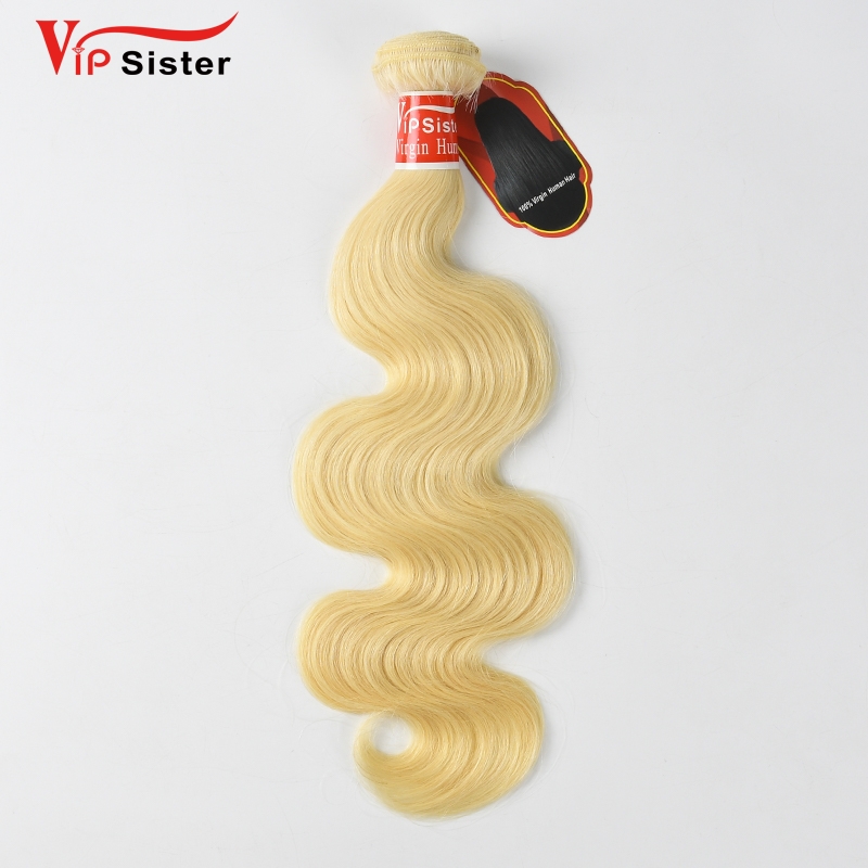 #613 Blonde European Raw  Hair Weft body wave