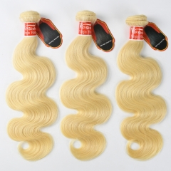 #613 Blonde Raw European Human Hair Weft body wave