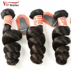 #1b Indian Raw  Hair Weft loose wave