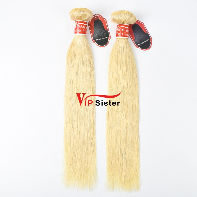 #613 Blonde Virgin European Hair Weft Straight