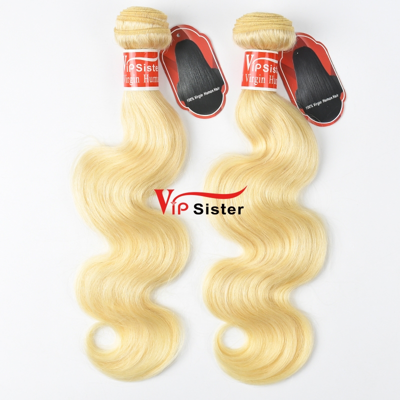 #613 Blonde Virgin European Hair Weft body wave