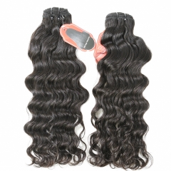 #1b Virgin Peruvian Hair Weft indian wavy