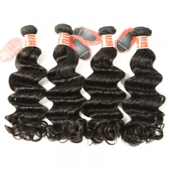 #1b Malaysian Virgin Human Hair Weft ocean wave