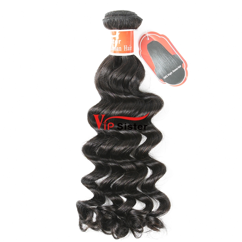 #1b Peruvian Virgin  Hair Weft deep wave