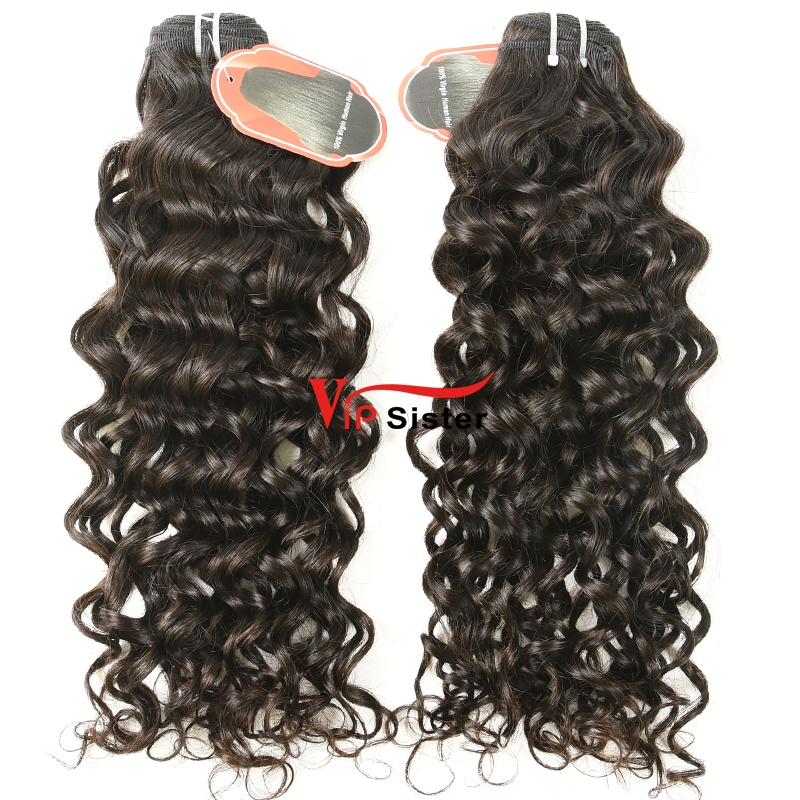 #1b Virgin Indian Hair Weft italy curly