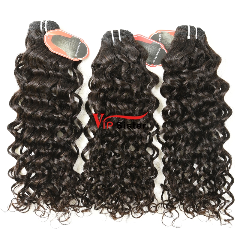 #1b Virgin Indian Human Hair Weft italy curly