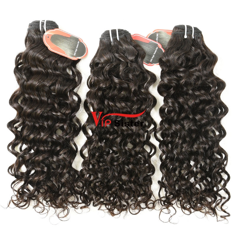 #1b Virgin Malaysian Human Hair Weft italy curly