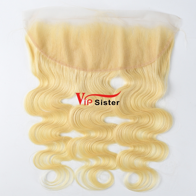 Blonde #613 Raw European Hair 13X4 Lace Frontal Body Wave