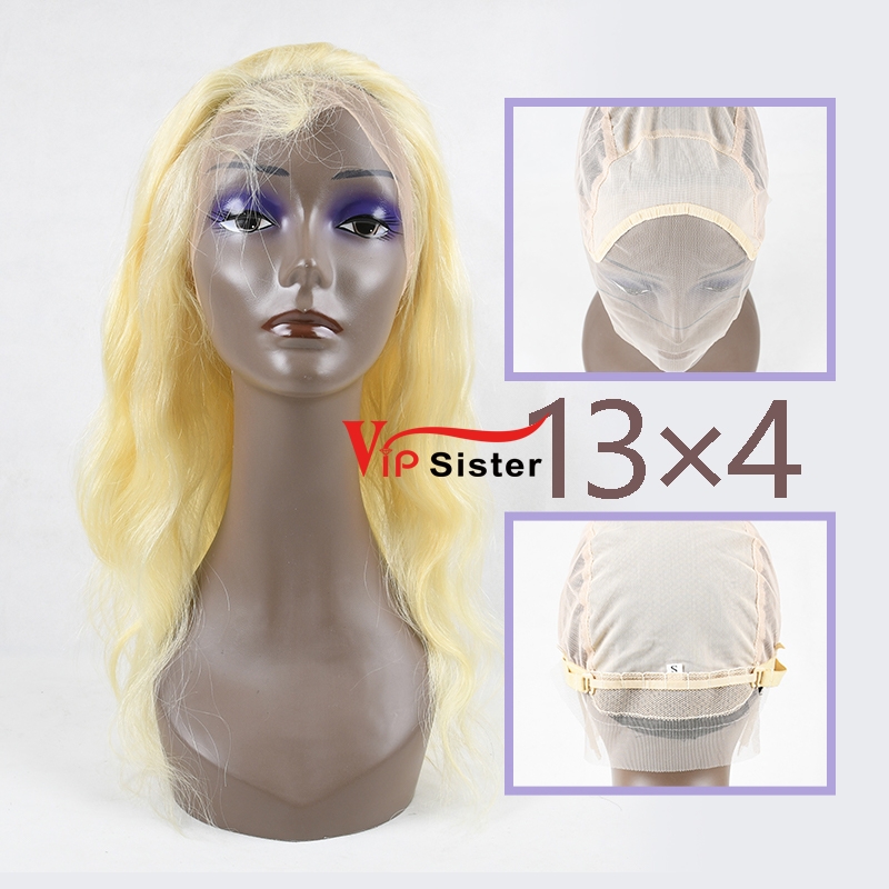 #613 Blonde Virgin European Human Hair 13x4 Frontal Wig body wave