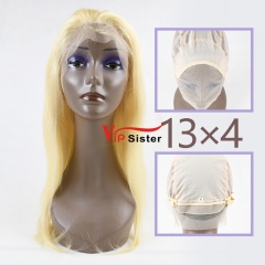#613 Blonde European Virgin Hair 13x4 Frontal Wig straight