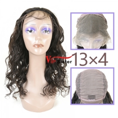 Natural #1b Virgin Indian Human Hair 13x4 frontal wig loose wave