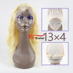 #613 Blonde Virgin European Hair 13x4 Frontal Wig body wave