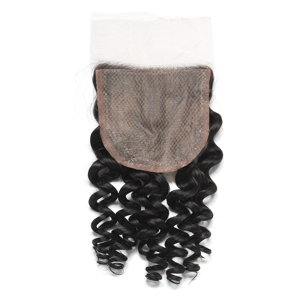 NEW!5D Virgin Human Hair Italian Curly 5x5  Lace Closure