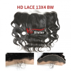 Swiss HD Lace Virgin Human Hair Body Wave 13x4 Lace Frontal
