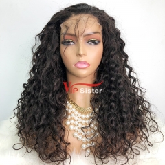 Natural #1b Brazilian Virgin Human Hair 4x4 Swiss HD wig Italian Curly