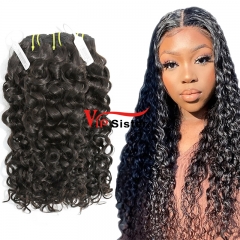 #1b Malaysian Raw Human Hair Weft italy curly