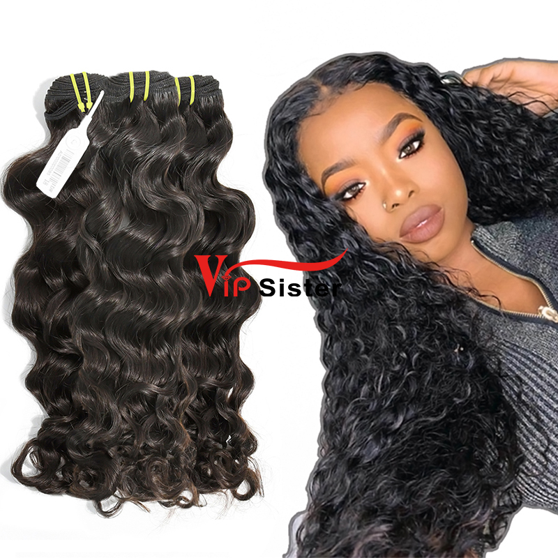 #1b Indian Raw Human Hair Weft indian wavy