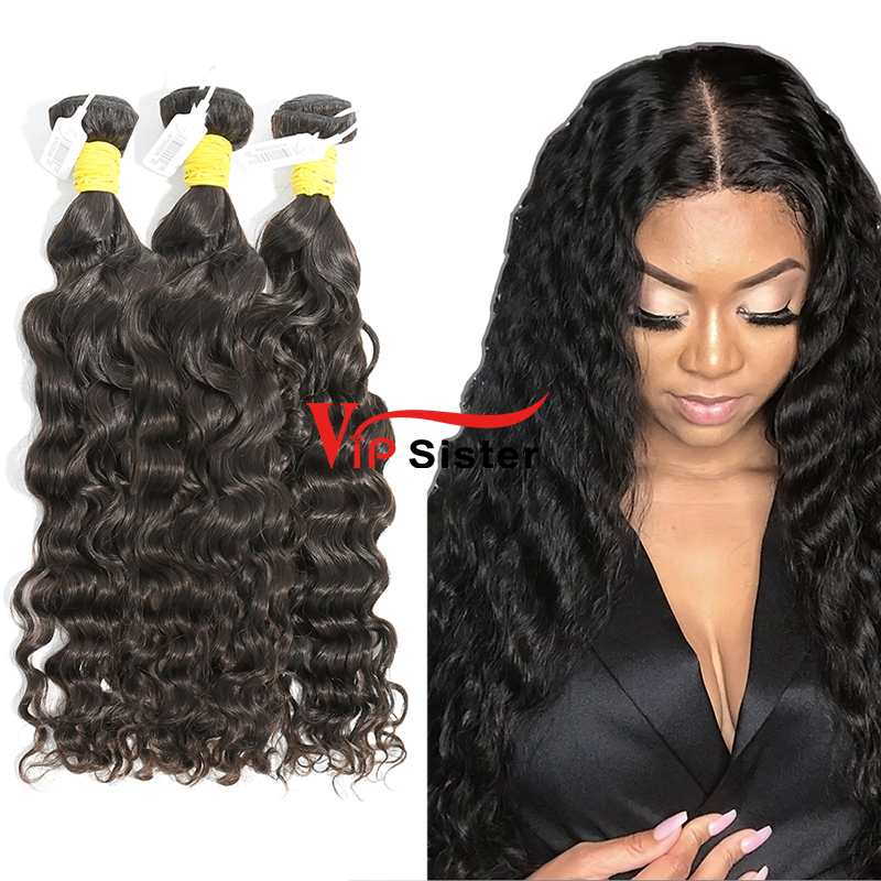 #1b Peruvian Raw Human Hair Weft indian curly