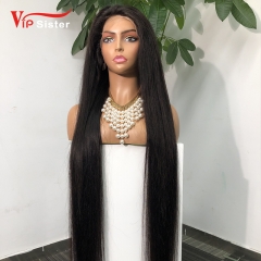 Natural #1b Brazilian Virgin Human Hair 5x5 Swiss HD wig Straight