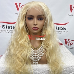 #613 Blonde European Raw Human Hair HD 5×5 closure wig Body Wave