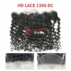 Swiss HD Lace Virgin Human Hair Deep Curly 13x6 Lace Frontal