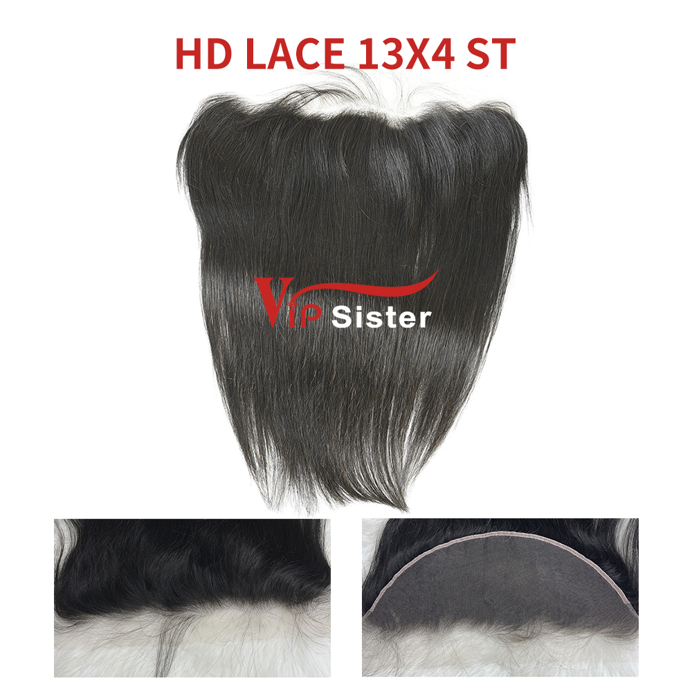 Swiss HD Lace Virgin Human Hair Straight 13x6 Lace Frontal