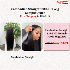 Cambodian Straight 13x4 HD Frontal Wig 30 Inch  Free Shipping