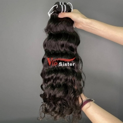 #1b Peruvian Virgin Human Hair Weft cambodian wavy