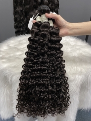 Virgin Deep Curly Hair Bundle 24 26 28Inch Free Shipping